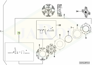 Zestaw dźwigienek sprzęgla 0.010.3830.0