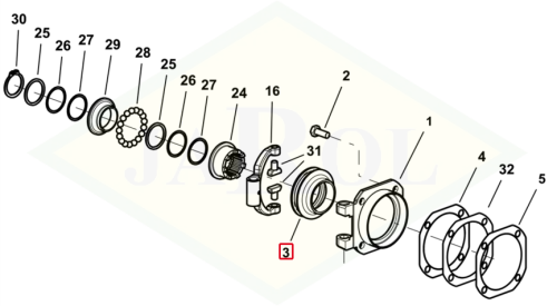 0.255.4617.0 Łożysko 0.255.4617.0