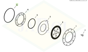 Pierścień uszczelniający do hamulców przednich/tylnych - 2.1532.276