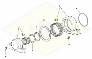 Tuleja mostu przedniego 2.1559.455.0
