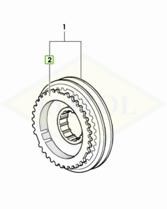 Pierścień uszczelniający części synchronizatora - 0.009.4863.0