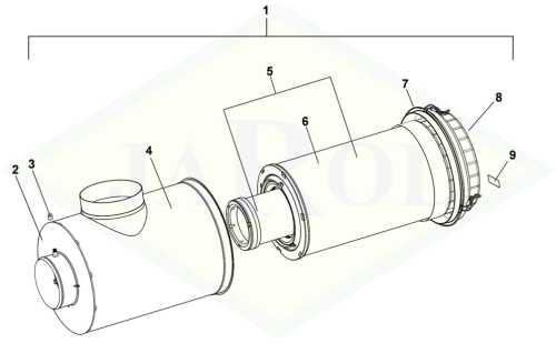 0.900.2440.1/K Filtr powietrza silnika KIT (zewnętzny + wewnętrzny) 0.900.2440.1