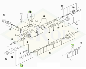 Zestaw pierścieni uszczelniających komponentów do rozdzielacza - 0.010.2438.2