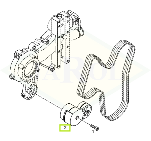 01340616 Koło pasowe 01340616