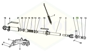 Ucho stabilizatora 0.900.0988.1