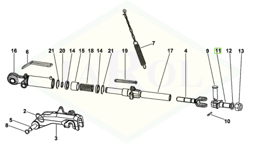 0.900.0988.1 Ucho stabilizatora 0.900.0988.1