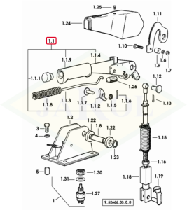 Dźwignia do hamulca 0.009.0670.4/70