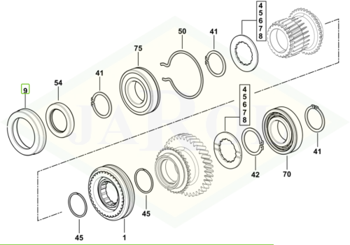0.008.5148.0/10 Pierścień wałka 0.008.5148.0/10