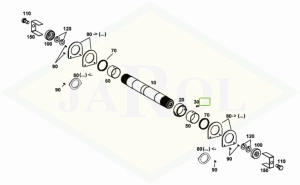 Pierścień uszczelniający ramienia podnośnika - 04347641