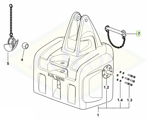 0.016.0306.3/20 Sworzeń 0.016.0306.3/20