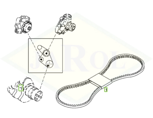 01182542 Pas klinowy 01182542