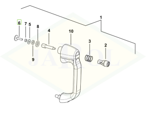 Zasuwa drzwiowa 04413597