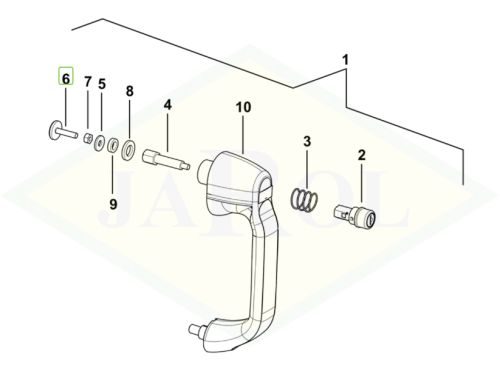 04413597 Zasuwa drzwiowa 04413597