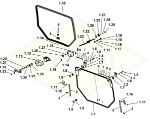 Uchwyt sx/lh/li 0.020.8417.0/20