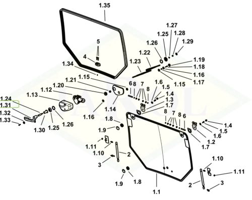 0.020.8417.0/20 Uchwyt sx/lh/li 0.020.8417.0/20