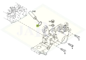 Uszczelka układu chłodzenia silnika  01175588