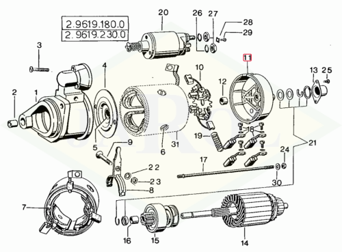 2.9619.083.5 Obudowa rozrusznika 2.9619.083.5