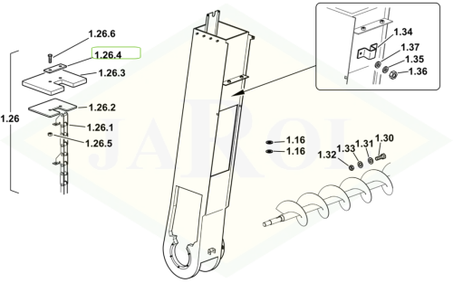 16035342 Podpora, wspornik 16035342