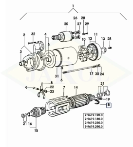 Szczotki 2.9619.180.9