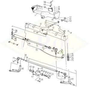Pierścień uszczelniający złącza mostu tylnego - 0493978