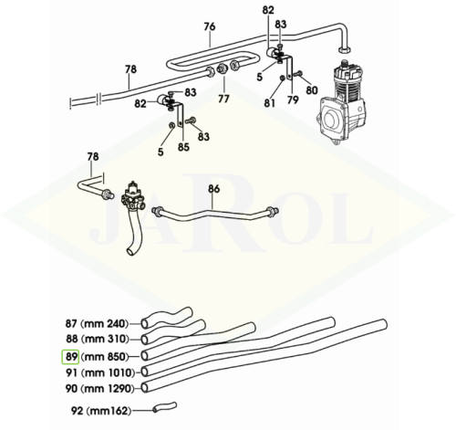 04435103 Przewód pneumatyczny 04435103