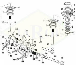 Pierścień uszczelniający układu przeniesienia napędu - 0.008.5395.0/10