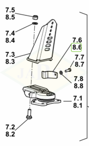 Płytka prawa 0.015.3238.0