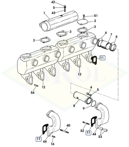 0.007.1516.0/10 Uszczelka kolektora 0.007.1516.0/10