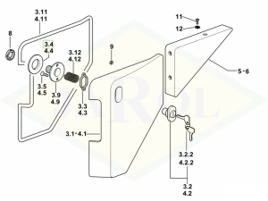 Uszczelka klamki szyby tylnej 0.007.5962.0