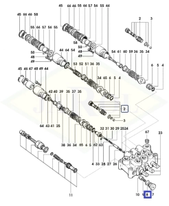 Uszczelka rozdzielacza hydraulicznego 19,4x2,1  0.009.4388.2