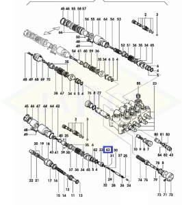 Uszczelka rozdzielacza hydraulicznego 8,2x1,5 - 0.009.4404.0