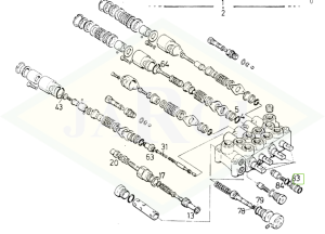 Uszczelka rozdzielacza hydraulicznego 0.009.4410.2