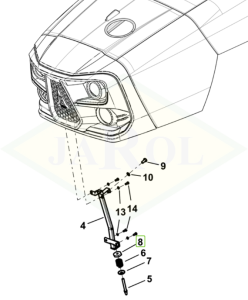 Pierścień uszczelniający elementów nadwozia i kabiny - 0.010.0849.0