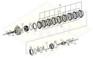 Pierścień uszczelniający sprzęgła - 0.010.3347.0
