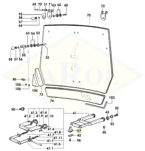 0.011.0195.2/10 Uchwyt 0.011.0195.2/10