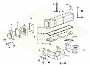 Uszczelka kolektora dolotowego 0.011.1304.0/10