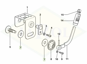 Uszczelka elementu sterowania układem kierowniczym 0.011.3774.0