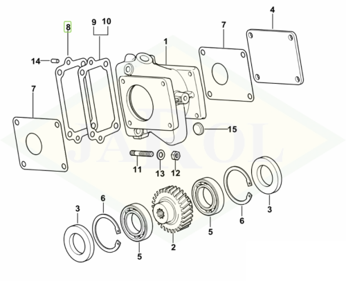0.011.8026.0 Uszczelka sprężarki 0.011.8026.0