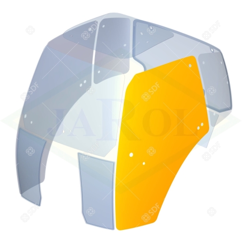 0.012.1433.0/20 Szyba drzwi lewych 0.012.1433.0/20