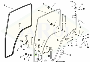 Uszczelka kabiny 0.012.6178.0/10