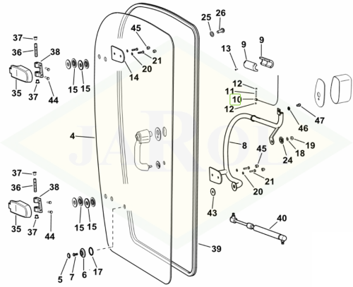 0.012.9033.4 Linka drzwi 0.012.9033.4