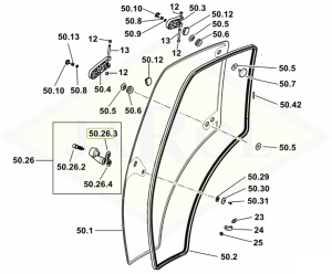 Uszczelka kabiny 0.013.1332.0