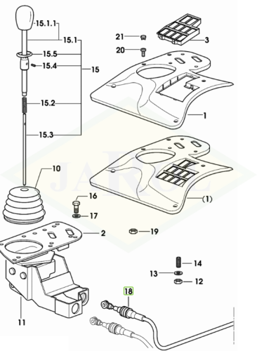 0.016.2061.3 Linka sterowania hydrauliki 0.016.2061.3