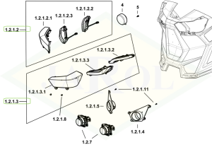 Lampa LED lewa 0.023.6875.4/10