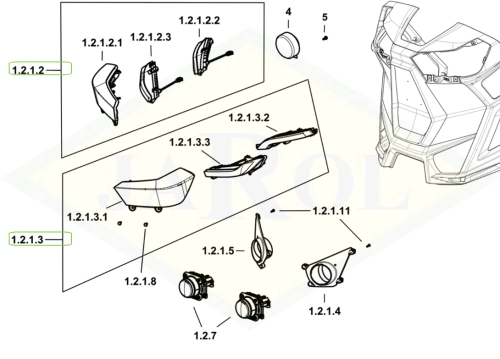 0.023.6875.4/10 Lampa LED lewa 0.023.6875.4/10
