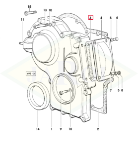 Uszczelka pokrywy obudowy silnika 0.065.1152.0