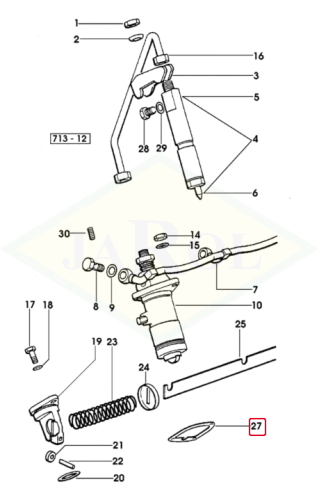 0.065.1656.0/10 Podkładka pompy wtryskowej 0.065.1656.0/10