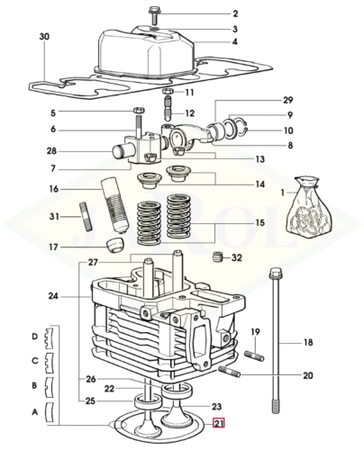 0.085.1450.0/10 Uszczelka pod głowicę 0.085.1450.0/10