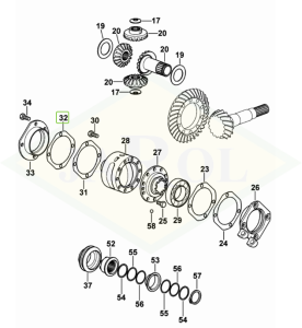 Podkładka dystansowa 96x127x0,5 - 0.146.4654.0/10