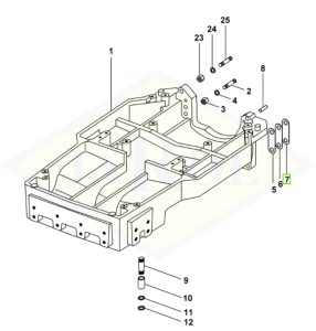 Podkładka dystansowa 1,0mm - 0.157.5252.0
